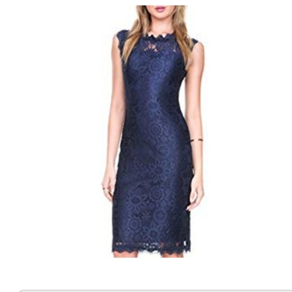 Womens cute sexy lace dress with lining Medium new
